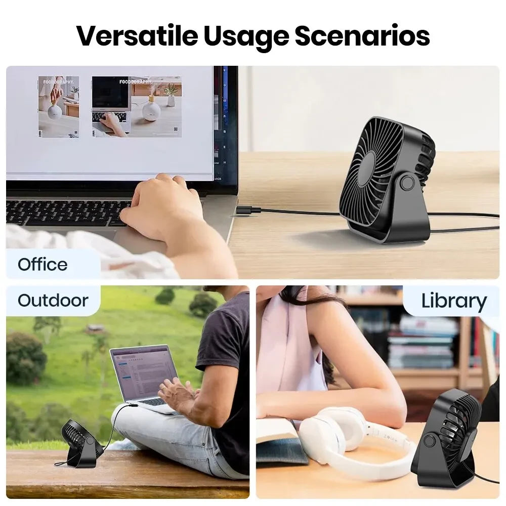 USB Long Lasting Desk Fan