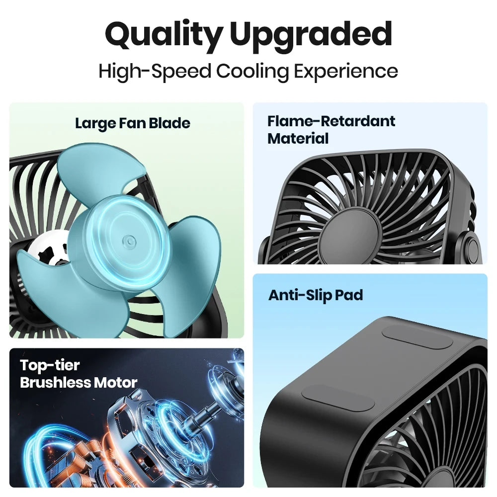USB Long Lasting Desk Fan